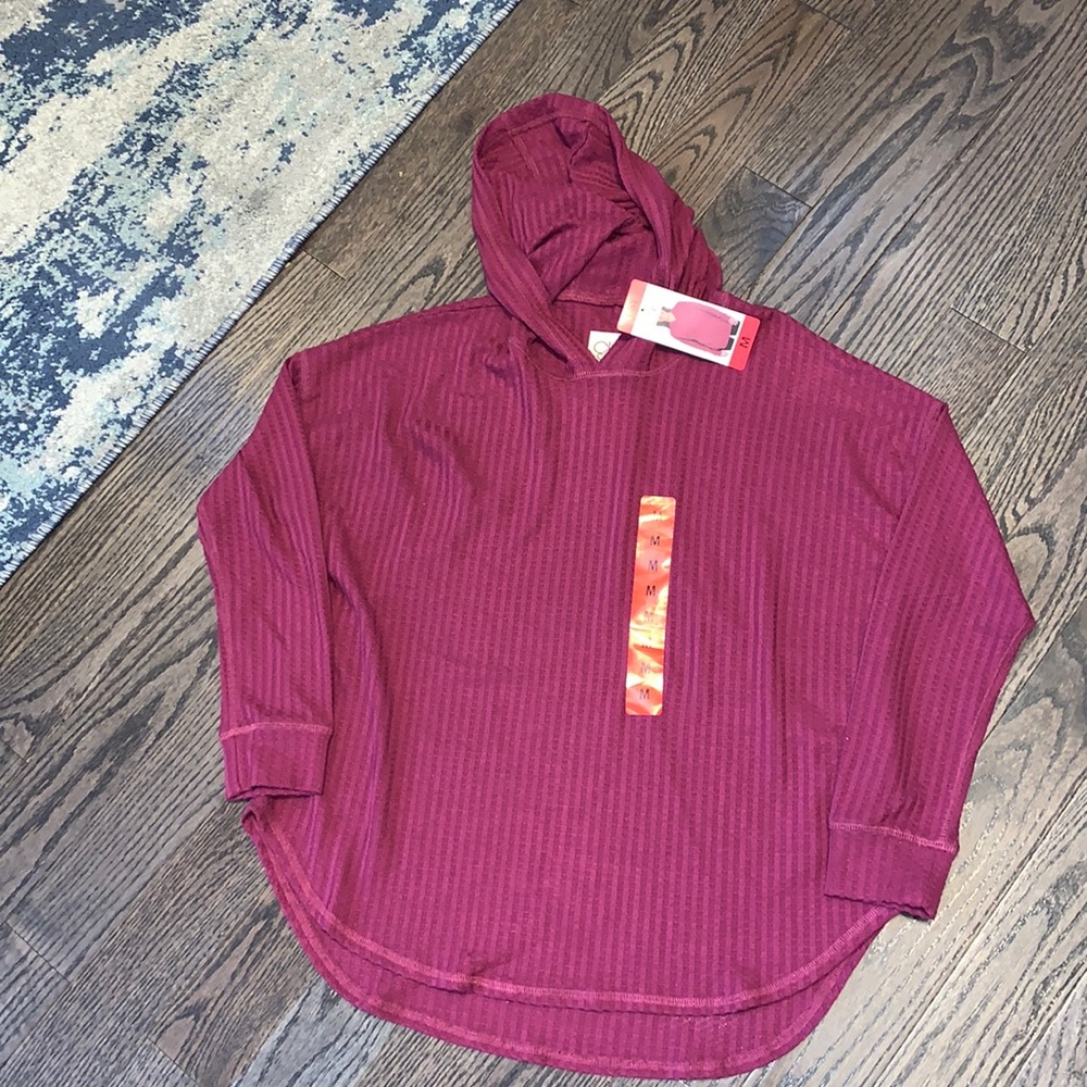 Chaser Thermal Waffle Knit Hooded Top - Medium